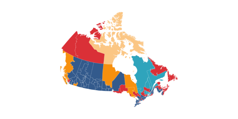 Canada Election results in Liberal Minority