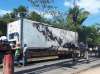 Honduran Protestors burn Dole Fruit Trucks